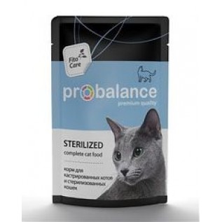 Пауч ProBalance Sterilized для кастрированных и стерилизованных котов и кошек