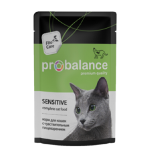Пауч ProBalance Sensitive для взрослых кошек с чувствительным пищеварением