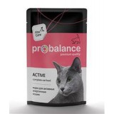 Пауч ProBalance Active для кошек ведущих активный образ жизни 25 шт