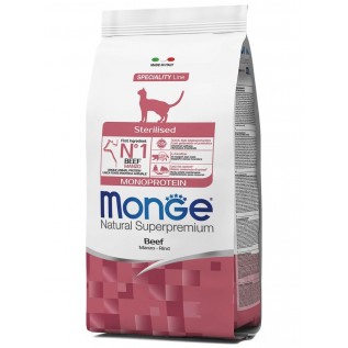 Корм Monge Cat Sterilised для стерилизованных кошек с говядиной 1,5 кг